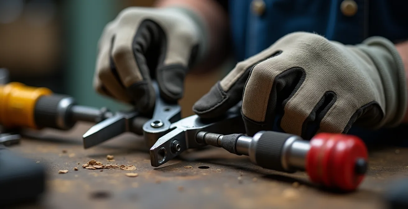 Tiener toont technische handeling tijdens praktische test in bedrijfsomgeving