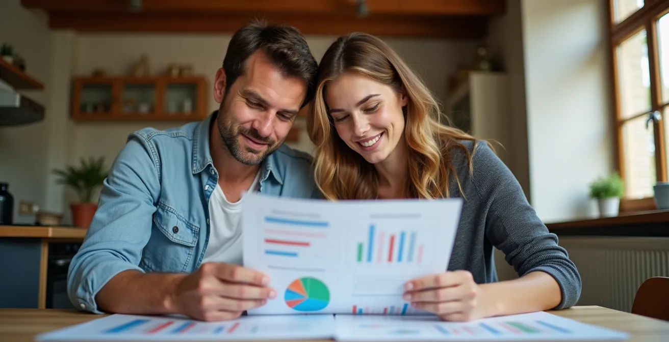 Grafische vergelijking van vermogensgroei met verschillende kostenpercentages