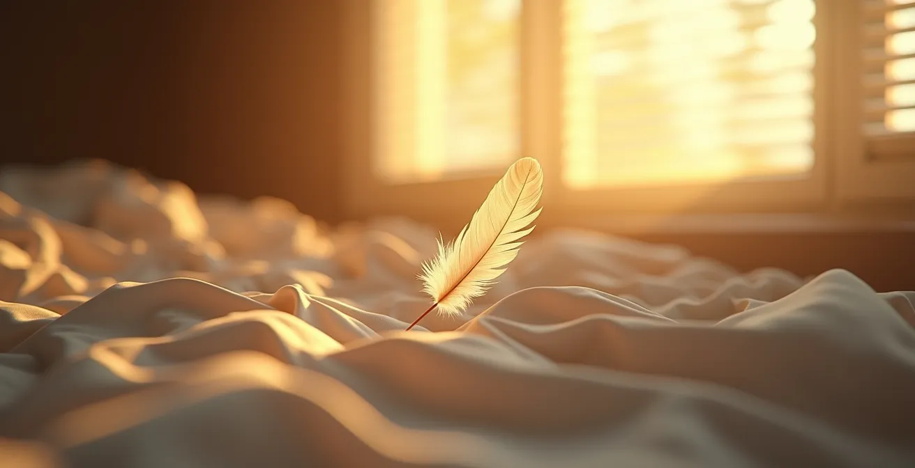 Rustgevende slaapkamer met zachte verlichting voor herstel