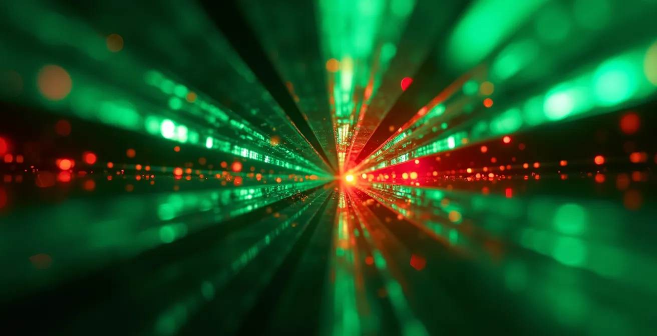 Close-up van Level 2 orderboek data visualisatie met buy en sell walls