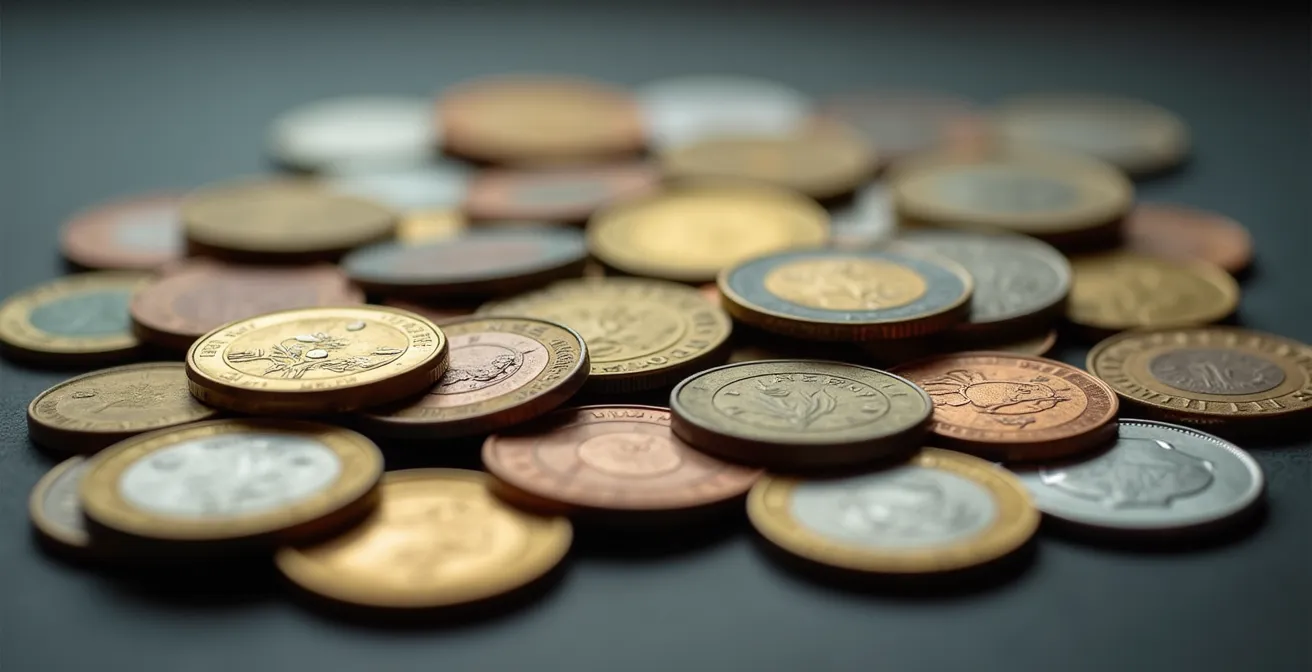 Wereldkaart met gespreide investeringen over verschillende continenten